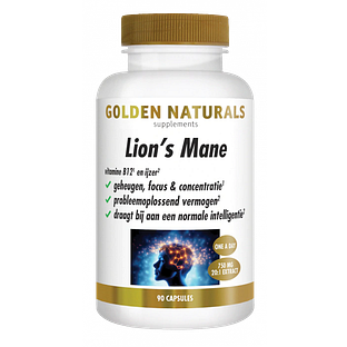 Golden Naturals Lion's Mane Capsules 90VCP Golden Naturals Lion's Mane Capsules 90VCP