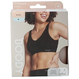 Boody Padded Shaper Crop Bra Nude XL 1ST