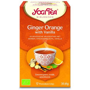 Yogi Tea Ginger Orange With Vanilla Kruidenthee 17ST Yogi Tea Ginger Orange With Vanilla Kruidenthee 17ST