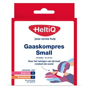 HeltiQ Gaaskompres Small 16ST HeltiQ Gaaskompres Small 16ST
