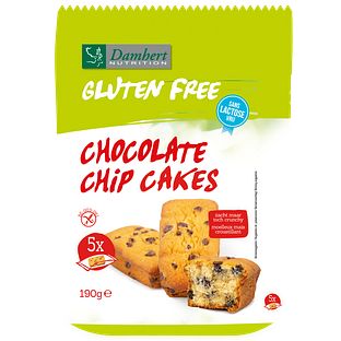 Damhert Gluten Free Lactose Free  Choco Chip Cakes 190GR