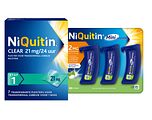 Niquitin Minizuigtabletten Mint 2.0mg + Clear Pleisters 21mg Stap 1 7ST Combi 2ST