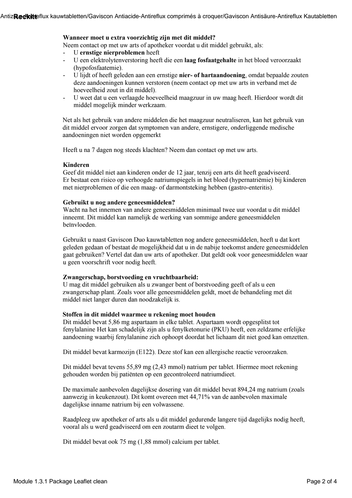 Duo Kauwtabletten afbeelding van document #2, leaflet