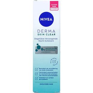 Nivea Derma Skin Clear Nacht Exfoliant 40ML