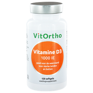 VitOrtho Vitamine D3 1000 IE Softgels 120SG