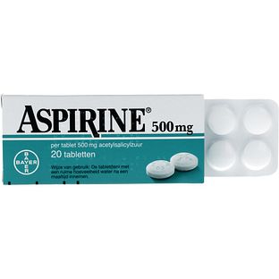 Aspirine 500mg Tabletten 20TB Aspirine 500mg Tabletten 20TB