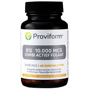 Proviform Vitamine B12 10000 Mcg Combi Zuigtabletten 60TB Proviform Vitamine B12 10000 Mcg Combi Zuigtabletten 60TB