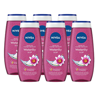 Nivea Waterlily & Oil Douchegel Voordeelverpakking 6x250ML