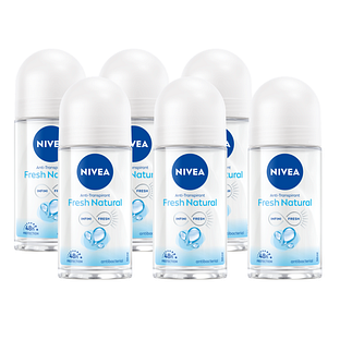 Nivea Fresh Natural Roll-on Voordeelverpakking 6x50ML