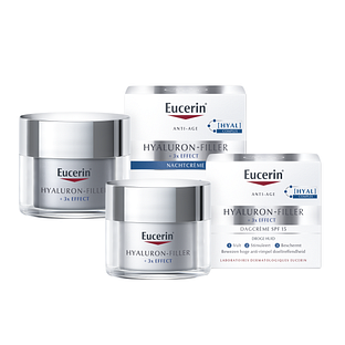 Eucerin Hyaluron-Filler Huidverzorgingsset - Dagcrème SPF30 en Nachtcrème - 2 stuks