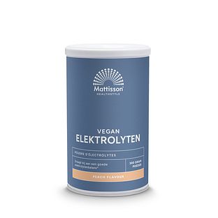 Mattisson HealthStyle Vegan Elektrolyten Poeder Peach 300GR