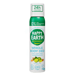 Happy Earth Whole Body Deo Spray Cedar Lime 100ML