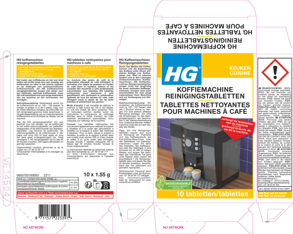 Keuken Koffiemachine Reinigings Tabletten afbeelding van document #1, label