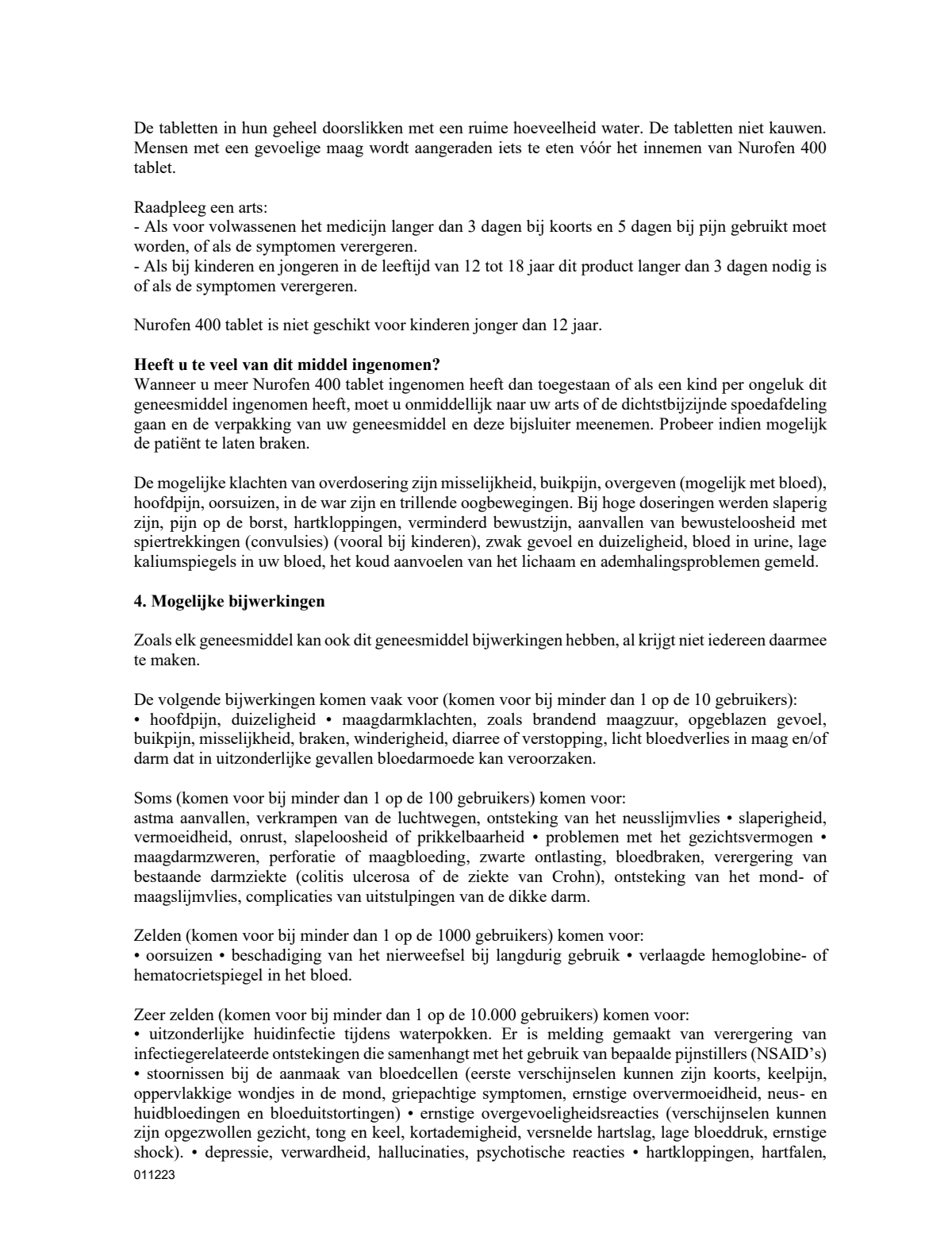 400mg Tabletten afbeelding van document #5, leaflet