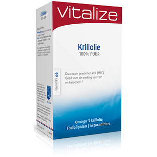 Vitalize Krillolie 100% Puur Capsules 60CP