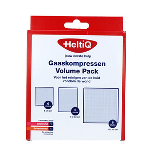 HeltiQ Gaaskompressen Volume Pack 18ST