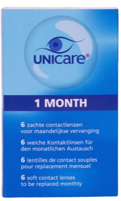 Unicare1 Month 6 Zachte Contactlenzen -4.25 afbeelding