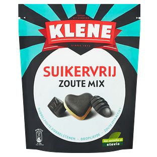 Klene Suikervrij Zoute Mix Drop 175GR Klene Suikervrij Zoute Mix Drop 175GR