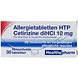 Healthypharm Allergietabletten HTP Cetirizine diHCI 10mg Tabletten 30ST