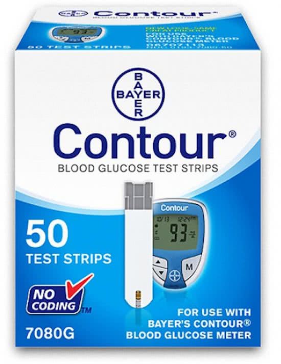 Bayer Ascensia Contour Teststrips afbeelding