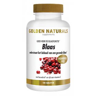 Golden Naturals Blaas Tabletten 180VTB