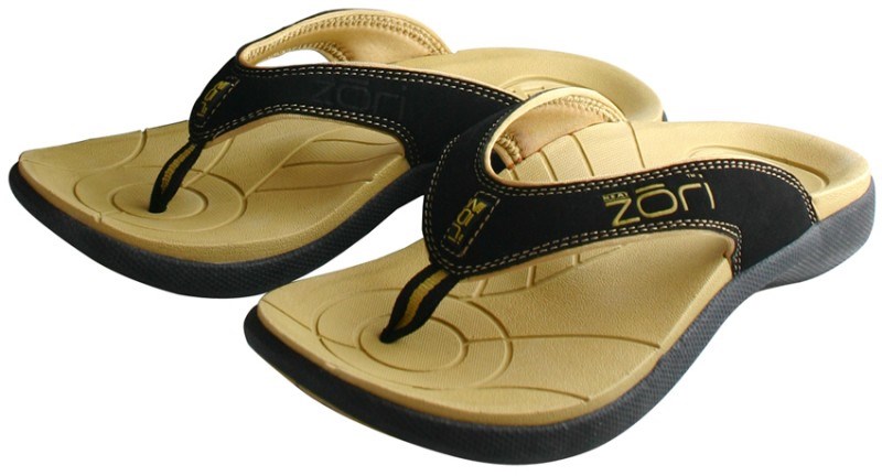 Zori Teenslippers Beige/Zwart Maat 5 afbeelding