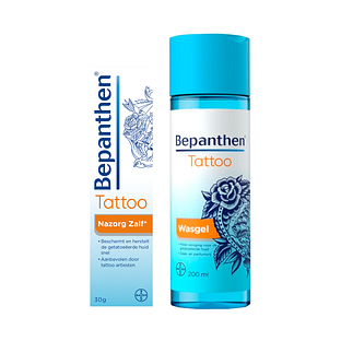 Bepanthen Tattoo Nazorgpakket met Nazorgzalf en Wasgel 2 stuks