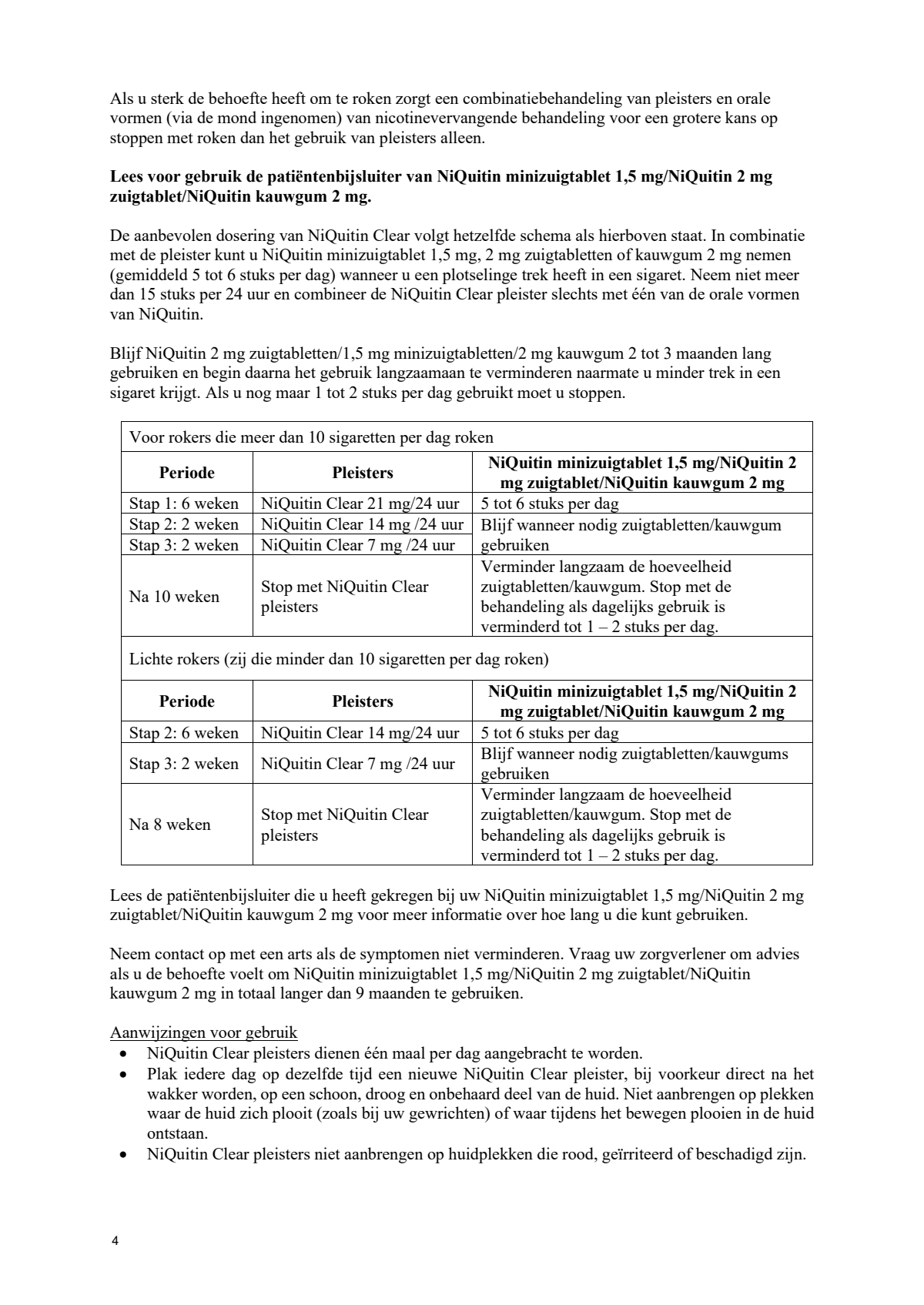 Clear Pleister Tien Weken Behandeling afbeelding van document #4, leaflet