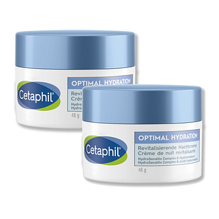 Cetaphil Optimal Hydration Revitaliserende Nachtcrème Duoverpakking 2x48GR