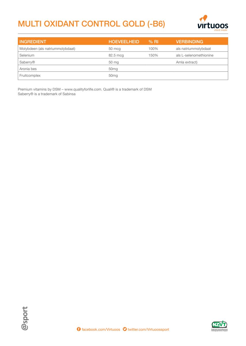Multi Oxidant Control Gold Capsules afbeelding van document #2, label