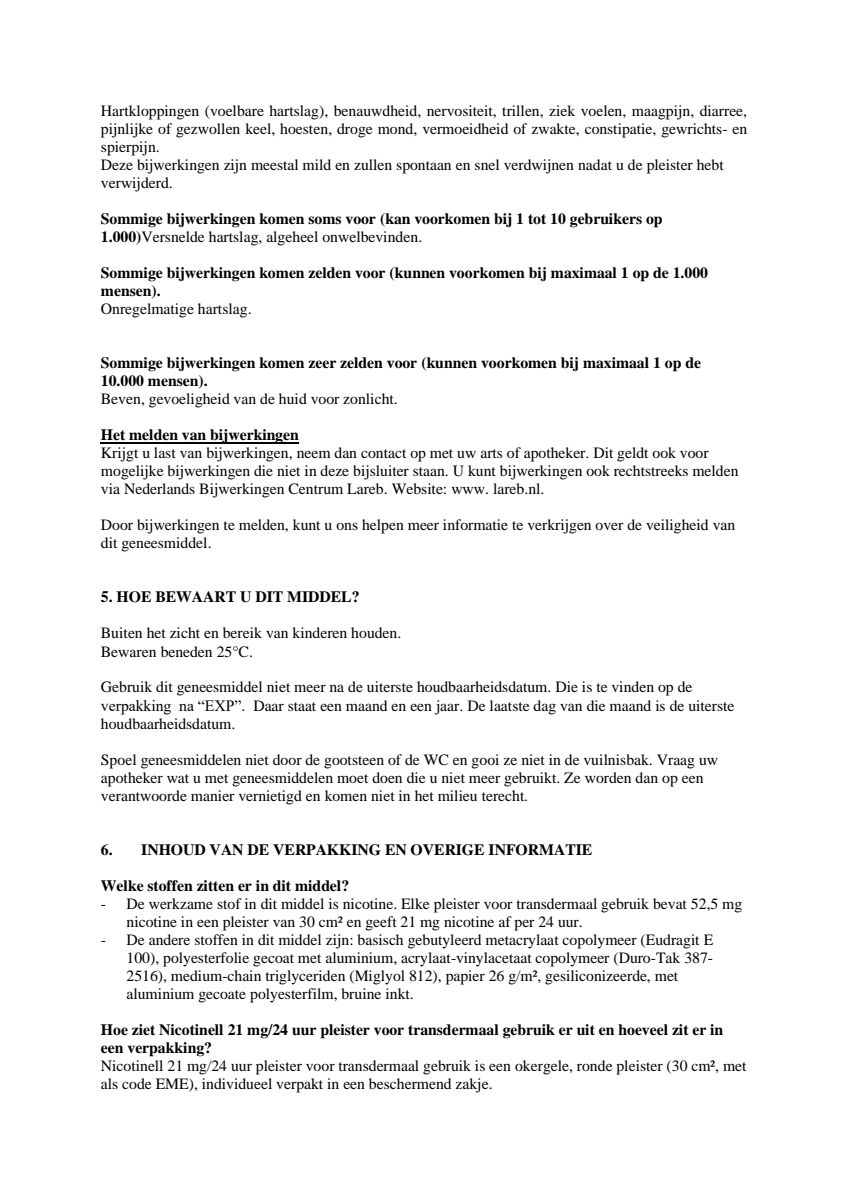 Combineer Pleister 21 mg (7st) en Kauwgom Cool Mint 2 mg (204st) - afbeelding van document #7, leaflet