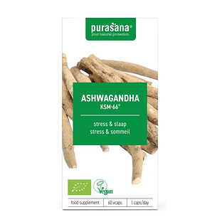 Purasana Ashwagandha Biologisch Capsules 60VCP