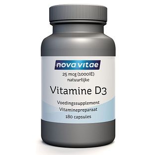Nova Vitae Vitamine D3 1000IE Capsules 180CP