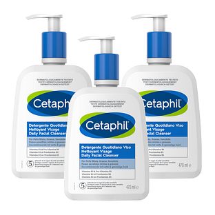 Cetaphil Daily Facial Cleanser Multiverpakking 3x470ML