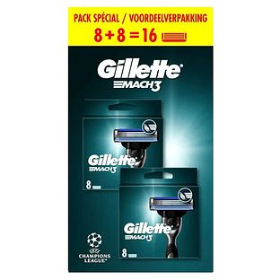 Gillette Gillete MACH3 Scheermesjes Voordeelverpakking 16ST