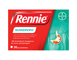 Rennie Suikervrij kauwtabletten bij brandend maagzuur, 36TB