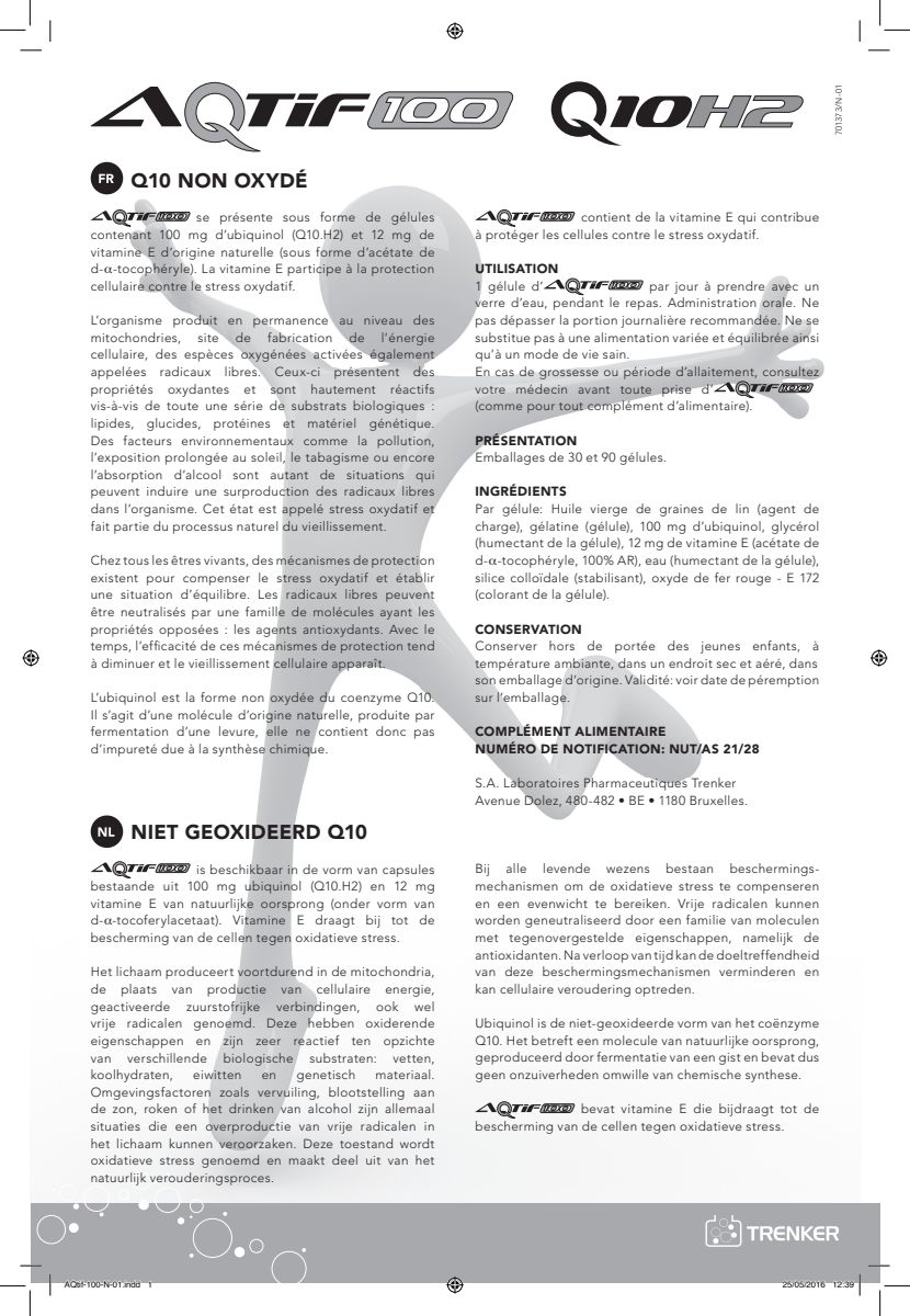Aqtif 100 Capsules afbeelding van document #1, instructions