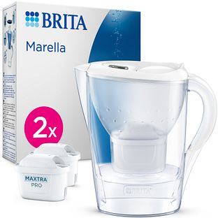 Brita Marella Waterfilterkan Wit + 2 Maxtra Filterpatronen 2,4LT