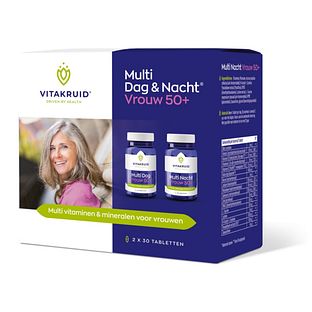 Vitakruid Multi Dag & Nacht Vrouw 50+ 100% Vegan 2 x 30 60TB