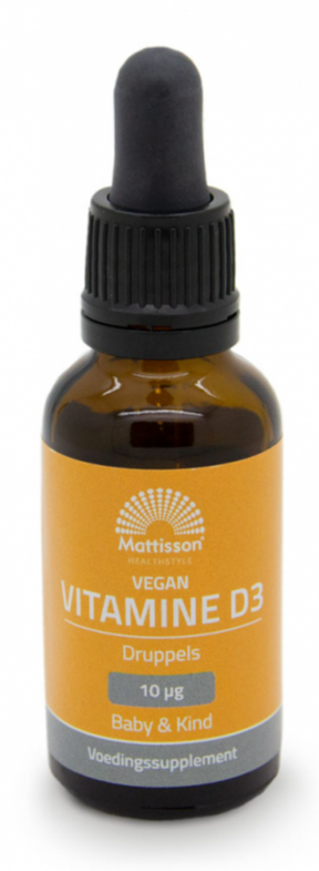 Mattisson HealthStyle Vitamine D3 Baby&Kind Vegan Druppels 25ML
