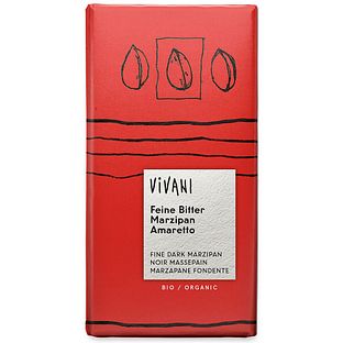 Vivani Chocoladereep Puur met Marsepein 100GR