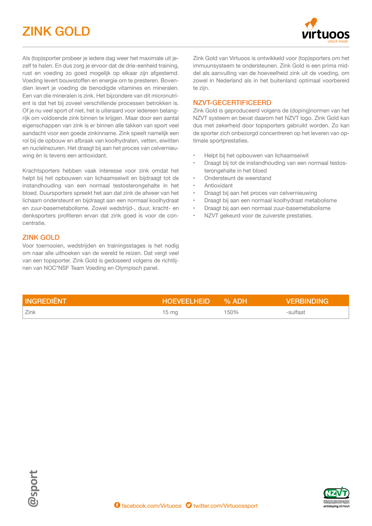 Zink Gold Capsules afbeelding van document #1, label