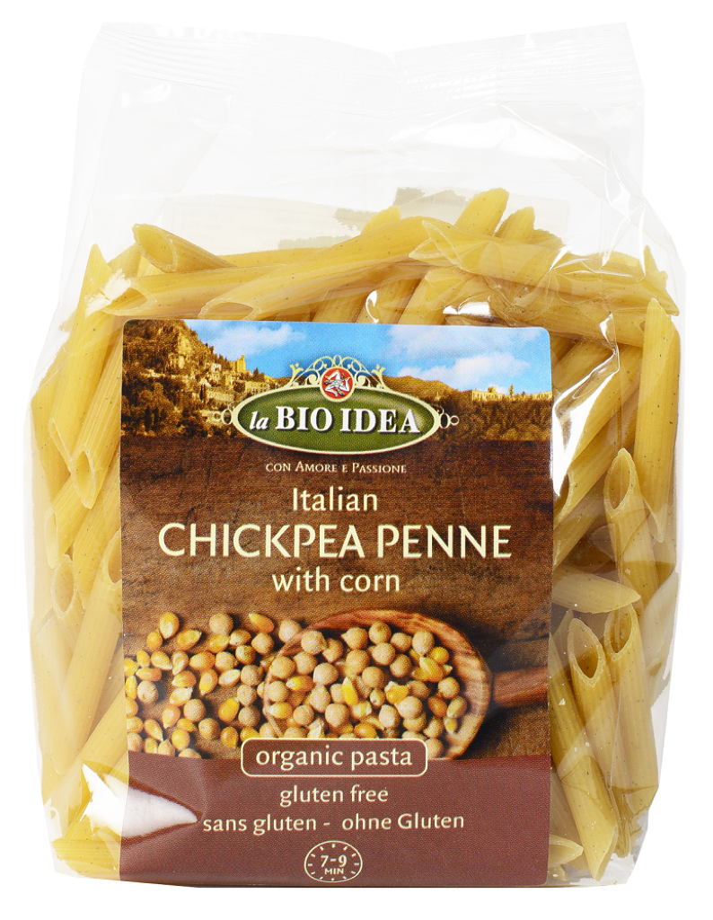 La Bio Idea Kikkererwten Penne met Maïs afbeelding