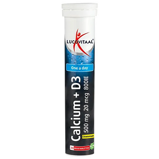 Lucovitaal Calcium 500mg & D3 Bruistabletten 20ST