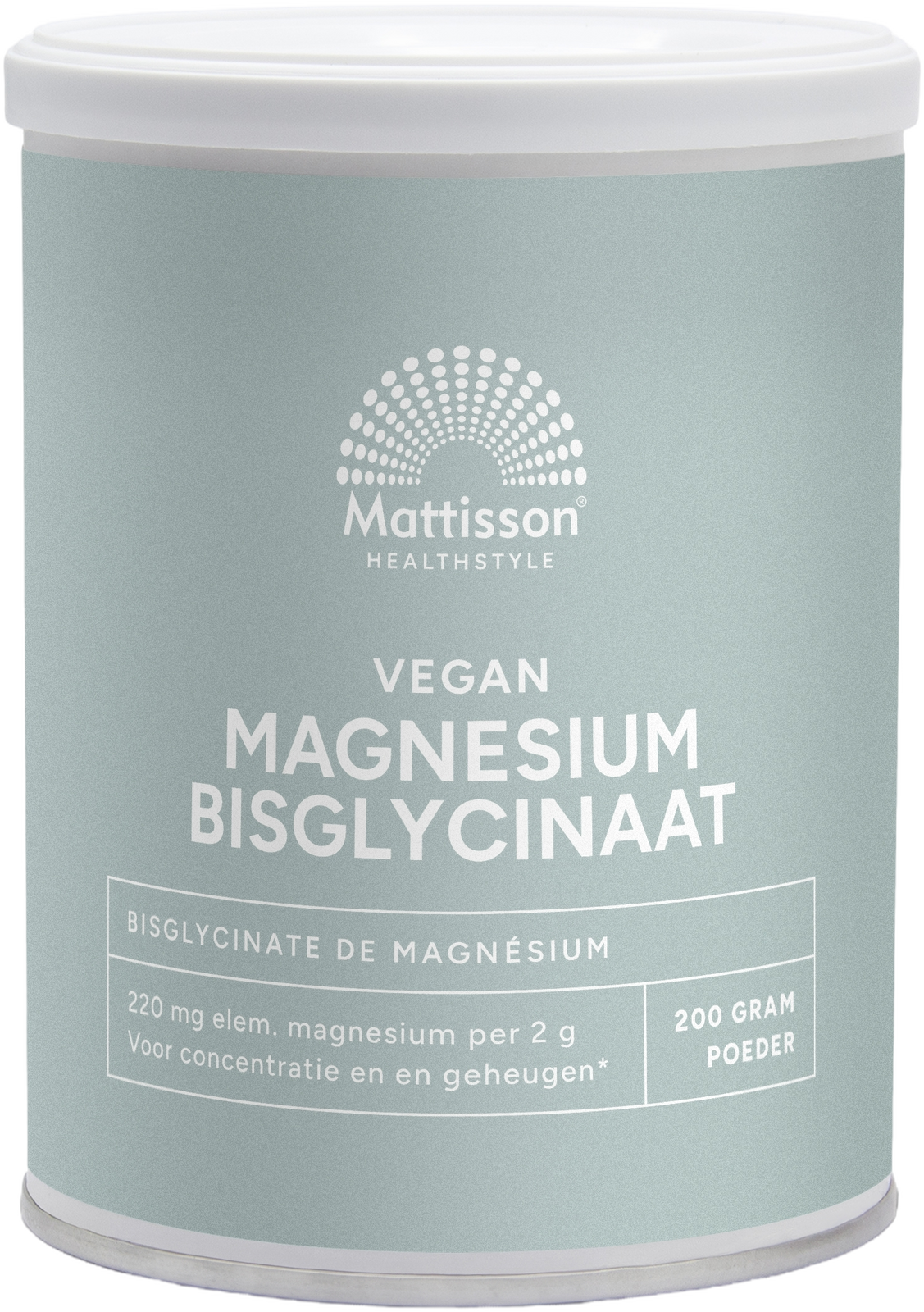 Mattisson HealthStyle Magnesium Bisglycinaat Poeder 200GR