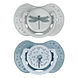 Difrax LOVI Dynamic Pacifier 6-18 Months Botanic Blue Green - Fopspeen 2ST Difrax LOVI Dynamic Pacifier 6-18 Months Botanic Blue Green - Fopspeen 2ST