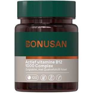 Bonusan Actief vitamine B12 1000 Complex Zuigtabletten 120ZTB