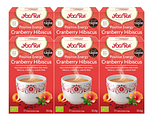Yogi Tea Positive Energy Cranberry Hibiscus Voordeelverpakking 6x17ST Yogi Tea Positive Energy Cranberry Hibiscus Voordeelverpakking 6x17ST