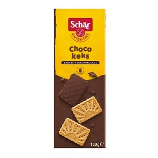 Schar Koekjes met Pure Chocolade Glutenvrij 150GR Schar Koekjes met Pure Chocolade Glutenvrij 150GR