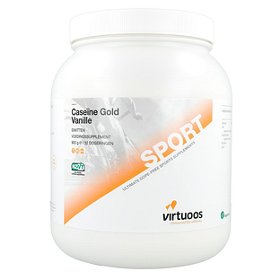 Virtuoos Caseïne Gold Vanille Eiwitten Poeder 900GR Virtuoos Caseïne Gold Vanille Eiwitten Poeder 900GR